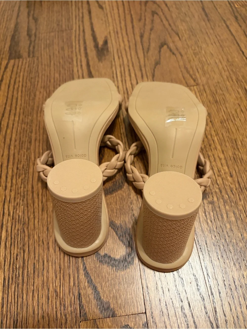 NWOT Dolce Vita Womens Braided Slide Sandals - Tan